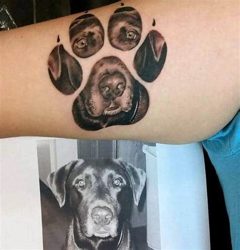 dog paw tattoo|dog paw tattoos for men.